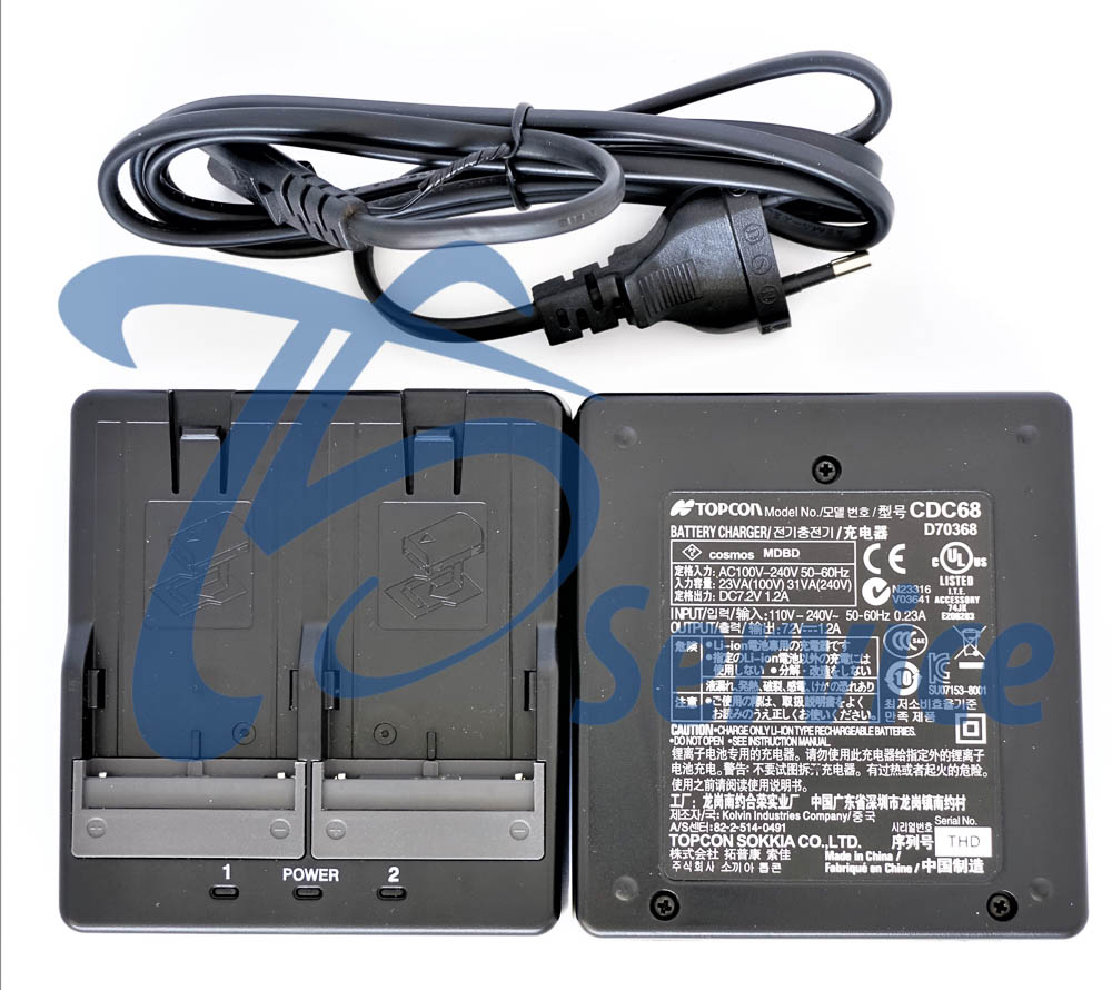 Carica Batteria CDC-68D dual charger Topcon/Sokkia - Ts Service